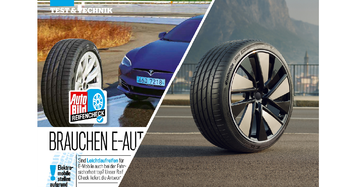 Hankook iON wins Auto Bild EV tire test
