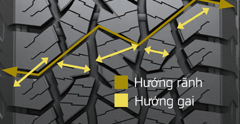 Dynapro AT2 RF11 Rãnh và gai đa hướng